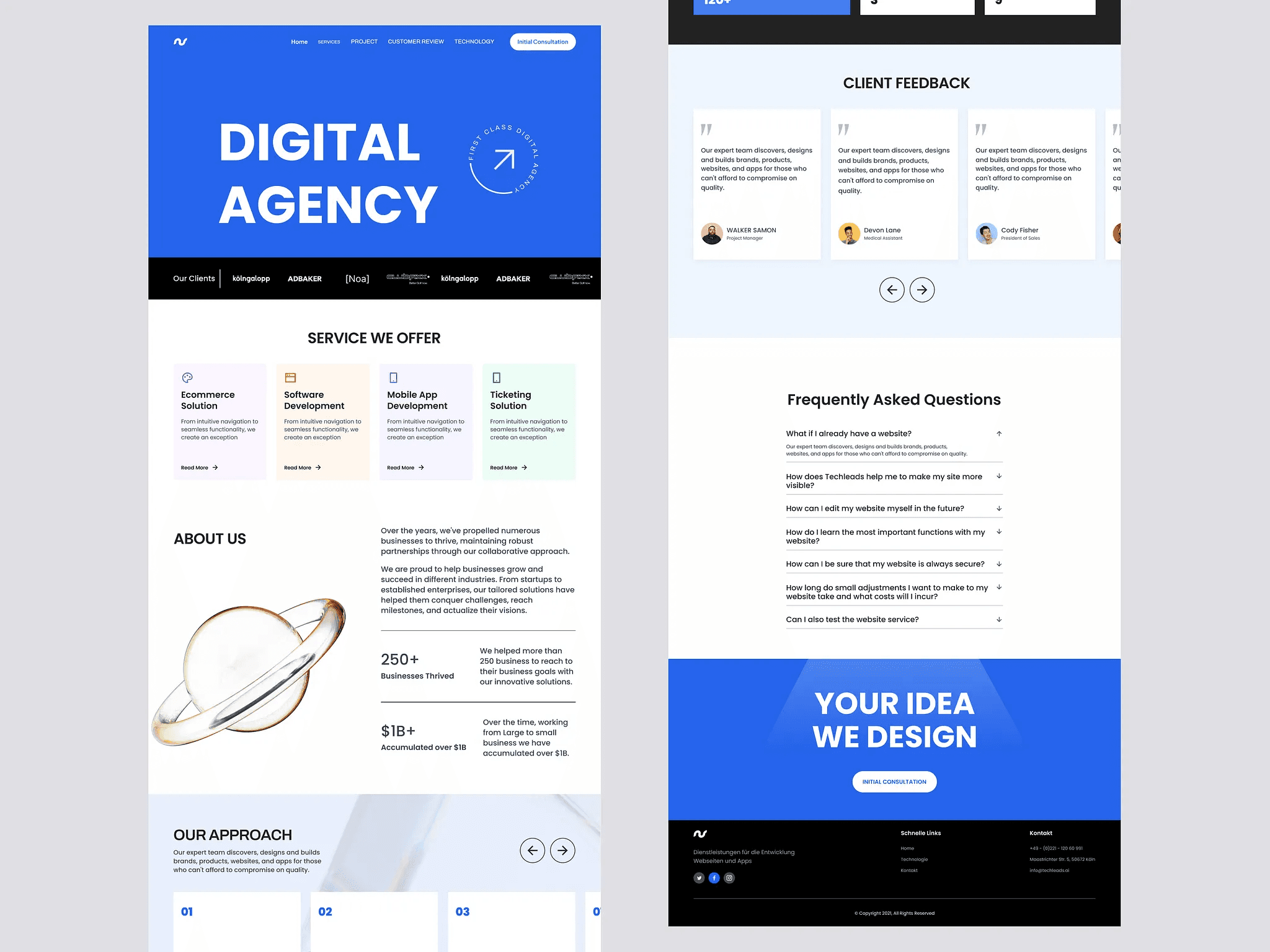 Real Estate & Investment Website Design UI design