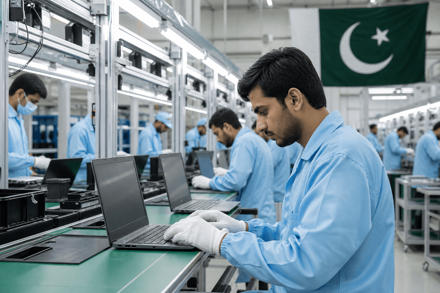 Chromebook laptop assembly line in Pakistan supporting Google’s local hardware manufacturing partnership