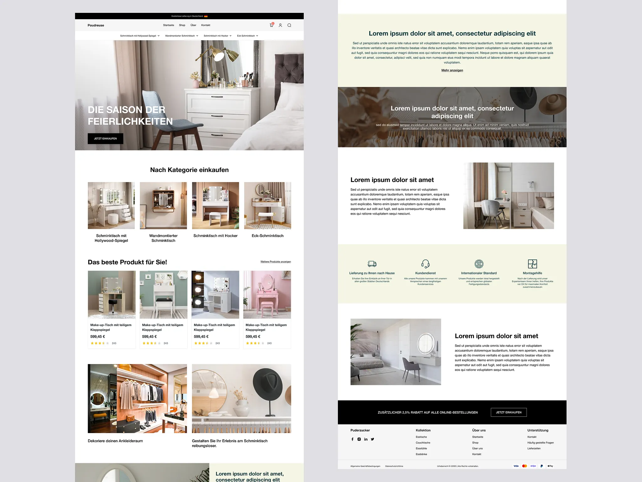 Car community landing page UI design