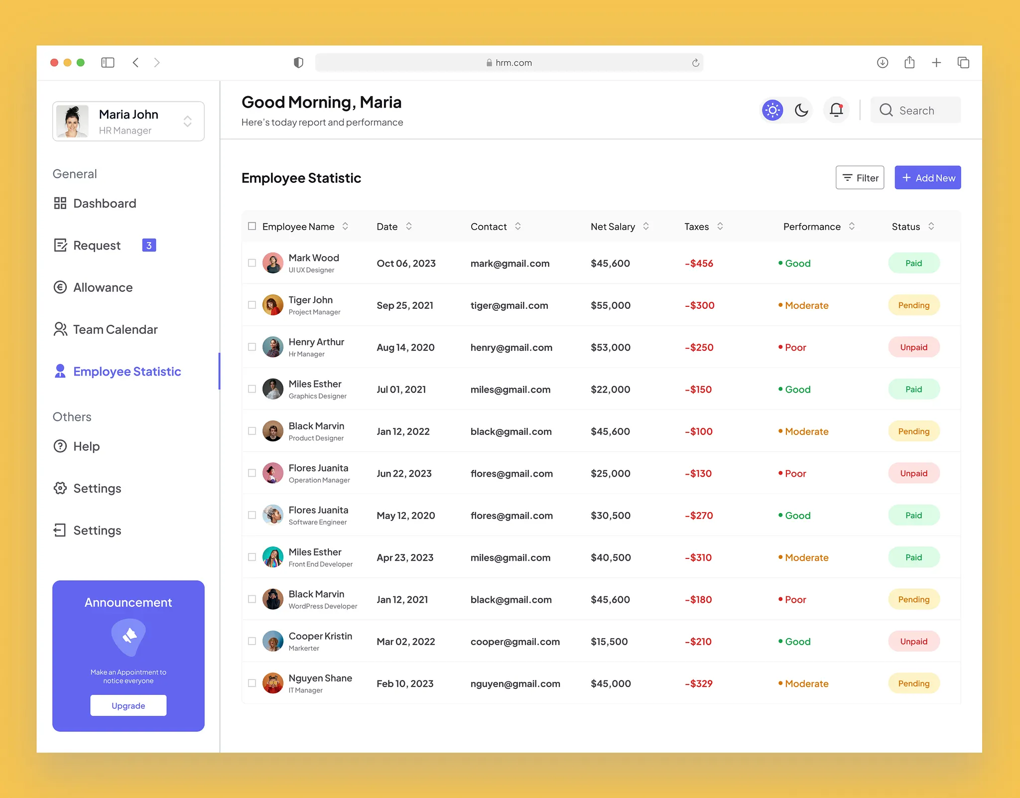RPayVault - Payment Management UI design